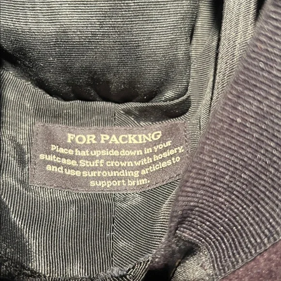 Eric Javits Tiffany Plum Deep Purple Rabbit Felt Fedora Hat Packable - Picture 5 of 5